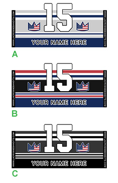 Jersey Name & Number Ornament Template, Hockey LAX